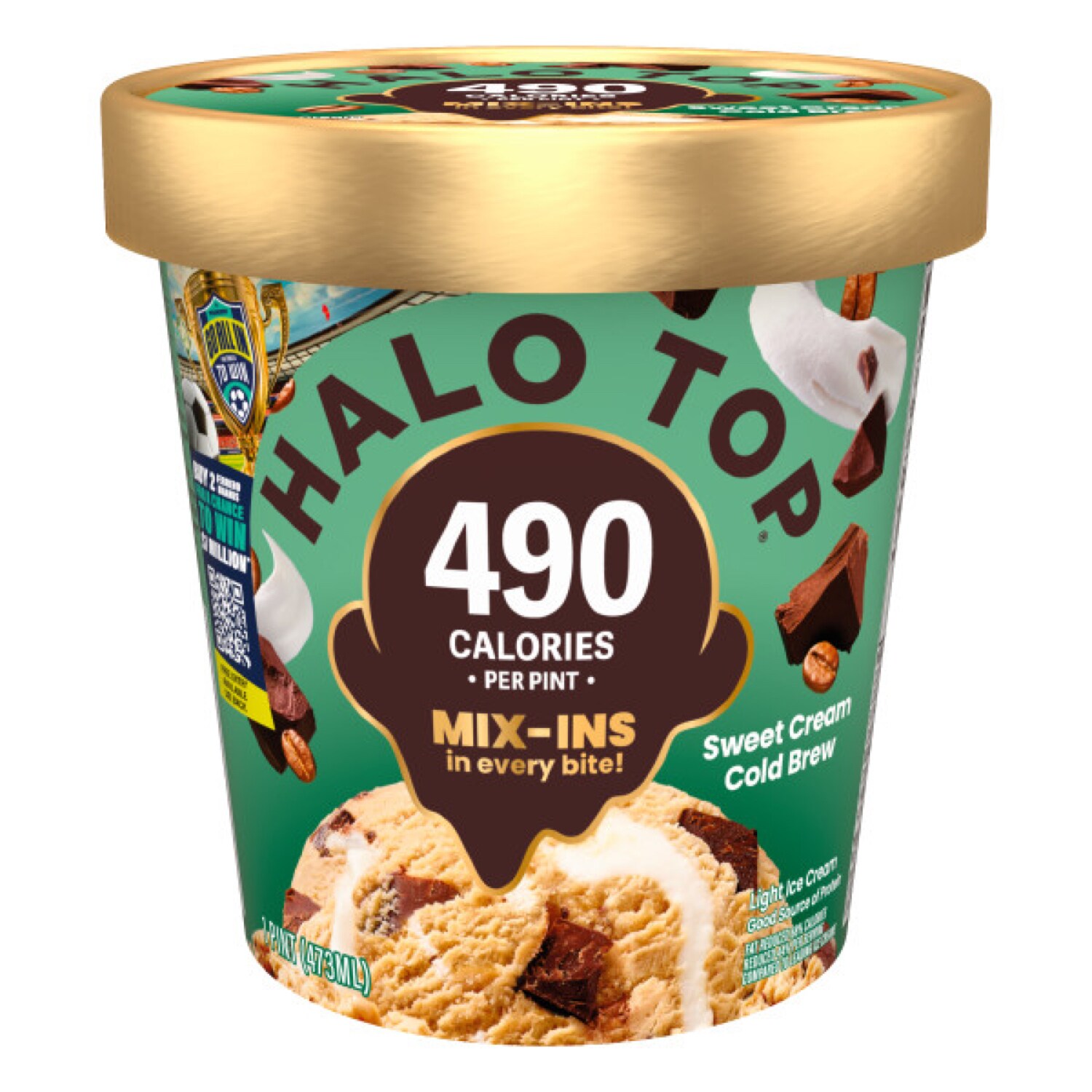 Halo Top Light Ice Cream, Sweet Cream Cold Brew