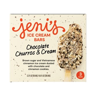 Jeni's Ice Cream Bars, Chocolate Churros & Cream