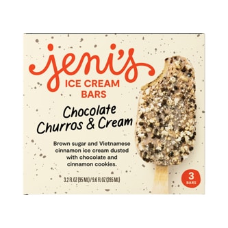 Jeni's Ice Cream Bars, Chocolate Churros & Cream