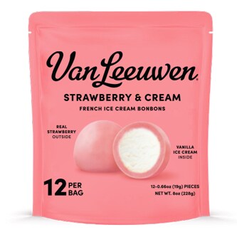Van Leeuwen French Ice Cream Bonbons, Strawberry & Cream