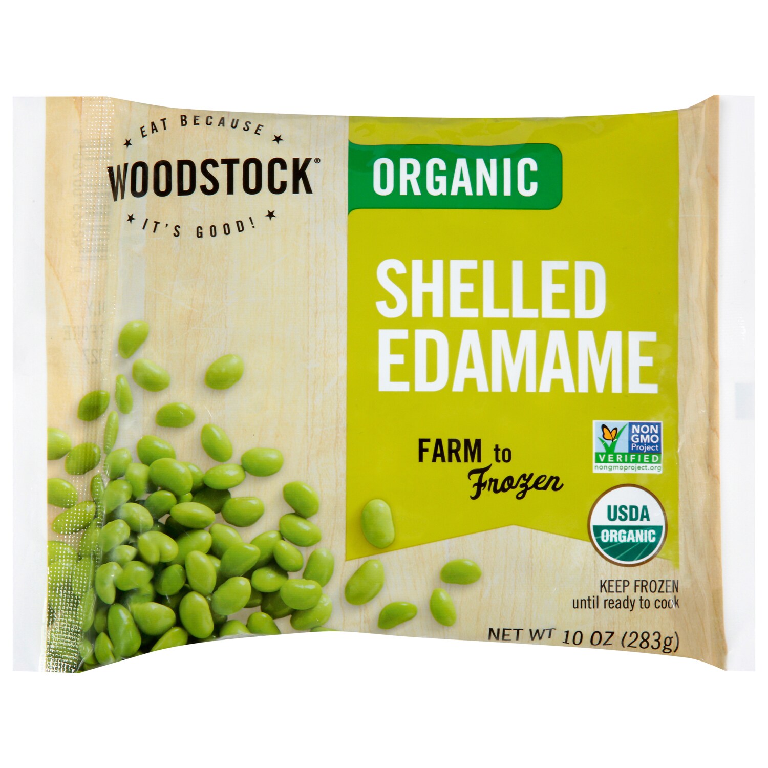 Woodstock Organic Frozen Vegetable, Shelled Edamame