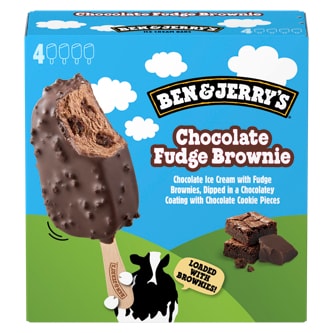 Ben & Jerry's Ice Cream Bars, Chocolate Fudge Brownie