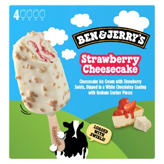Ben & Jerry's Ice Cream Bars, Strawberry Cheesecake