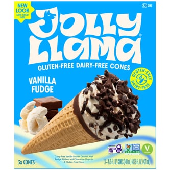 Jolly Llama Cones, Vanilla Fudge