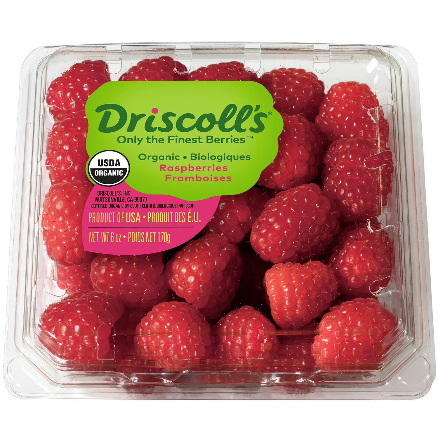 Order Driscoll's Organic Raspberries Fast Delivery
