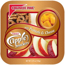 Crunch Pak Apple Snackers with Pretzel and Cheese