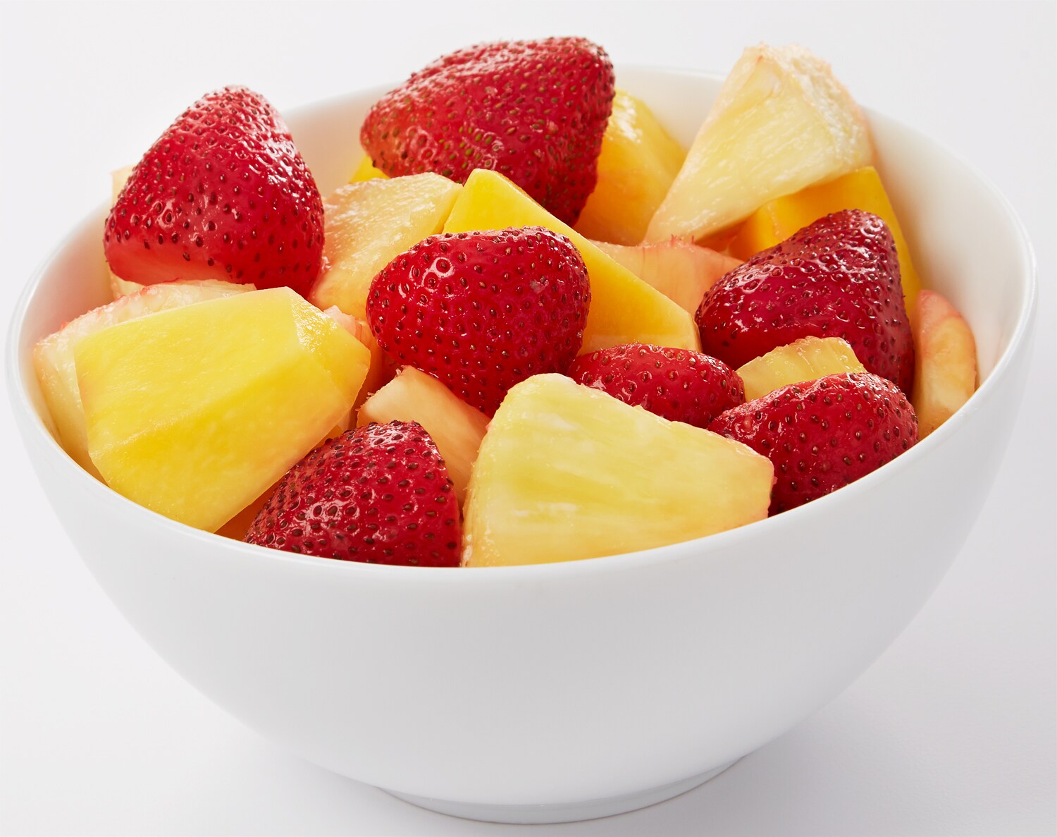 Fresh Pineapple, Mango, and Strawberry Medley