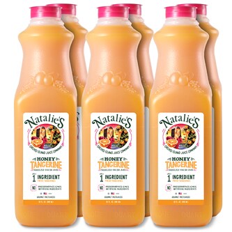 Natalie's Orchid Island Juice Co. Squeezed Fresh Honey Tangerine Juice, Plastic Bottles