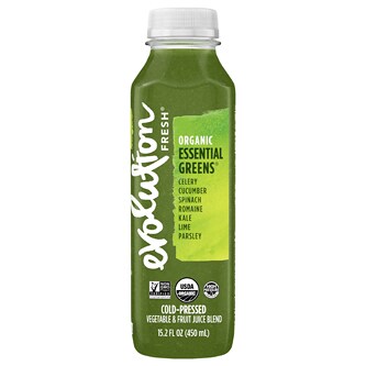 Evolution Fresh Cold-Pressed Organic Essential Greens with Lime Juice Blend, Plastic Bottle