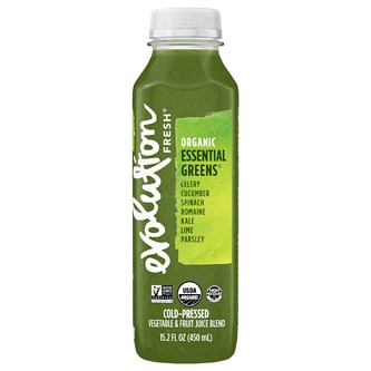 Evolution Fresh Cold-Pressed Organic Essential Greens with Lime Juice Blend, Plastic Bottle