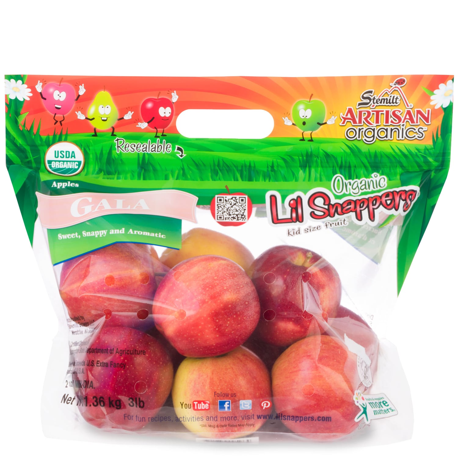 Organic Gala Apples 3lb Bag FreshDirect