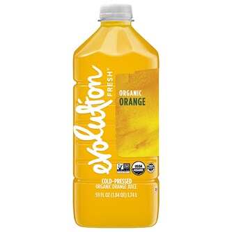 Evolution Fresh Cold-Pressed Organic Orange Juice, Plastic Bottle
