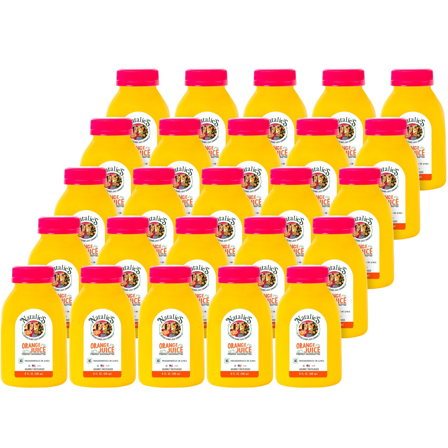 Natalie's Orchid Island Juice Co. Squeezed Fresh Orange Juice, Plastic Bottles