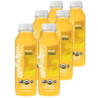 Evolution Fresh Cold-Pressed Organic Orange Juice, Plastic Bottles