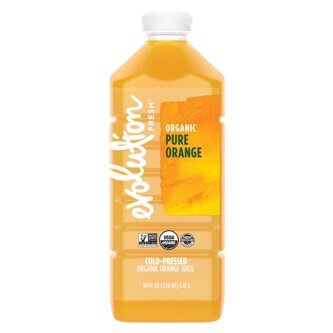 Evolution Fresh Cold-Pressed Organic Orange Juice, Plastic Bottle