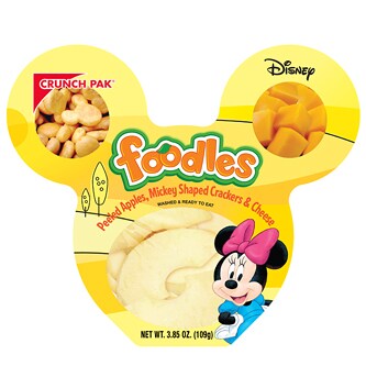 Crunch Pak Disney Foodles, Peeled Apples, Mickey Shaped Crackers & Cheese