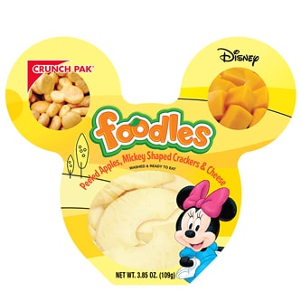 Crunch Pak Disney Foodles, Peeled Apples, Mickey Shaped Crackers & Cheese