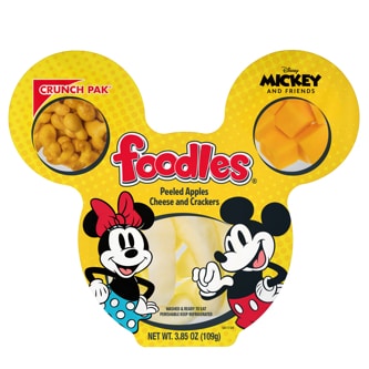 Crunch Pak Disney Foodles, Peeled Apples, Mickey Shaped Crackers & Cheese