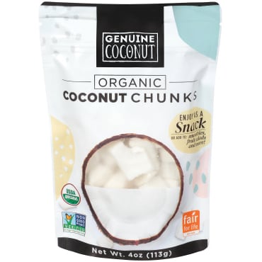 Genuine Coconut Organic Coconut Chunks, Original