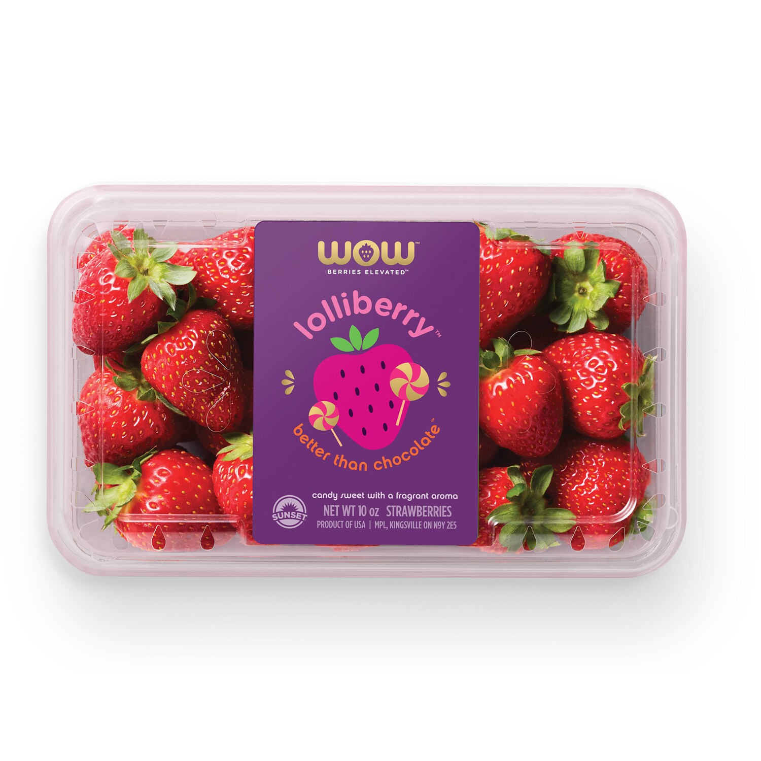 Sunset Grown WOW Lolliberry Strawberries