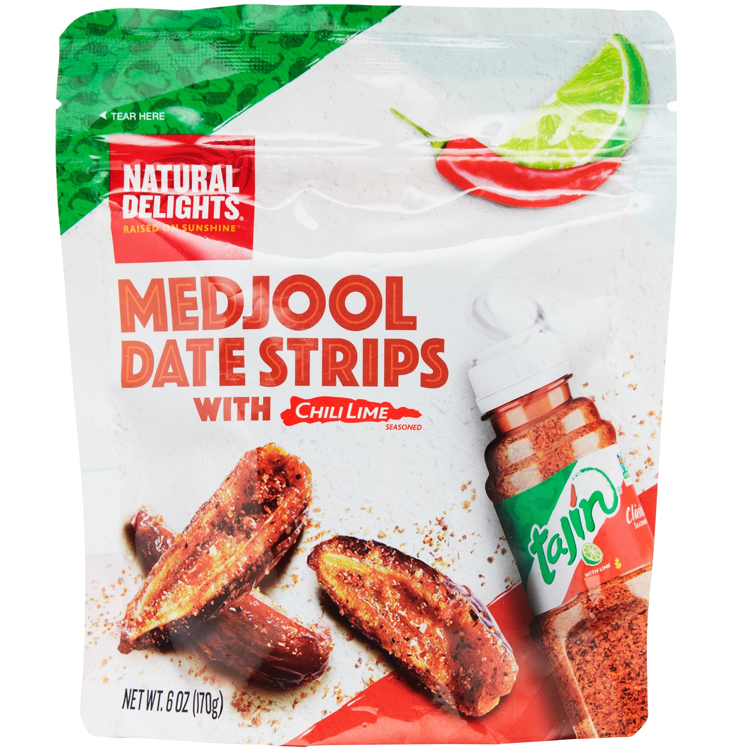 Natural Delights Medjool Date Strips, Chili Lime