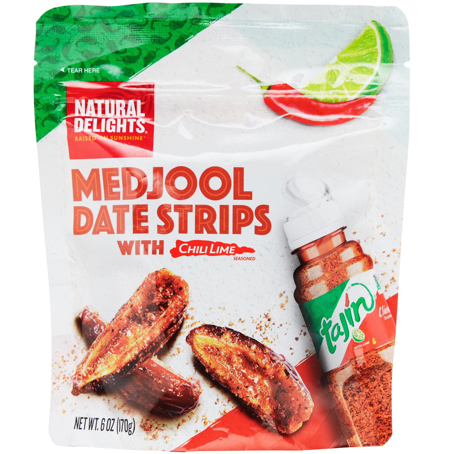 Natural Delights Medjool Date Strips, Chili Lime