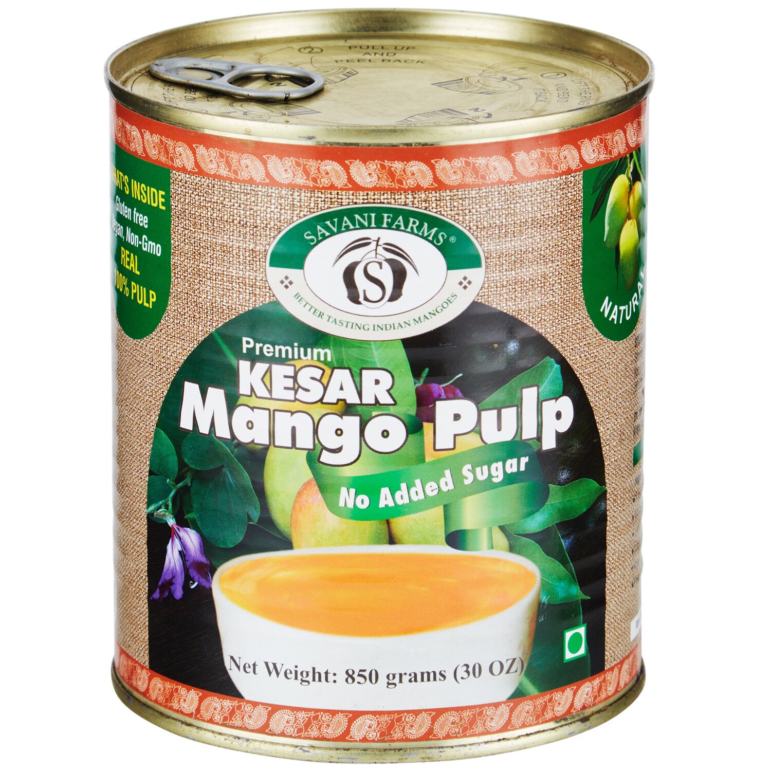 Savani Farms Kesar Mango Pulp 