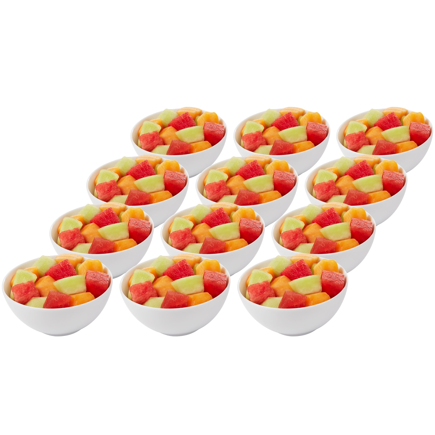 Fresh Watermelon, Honeydew and Cantaloupe Chunks, Case