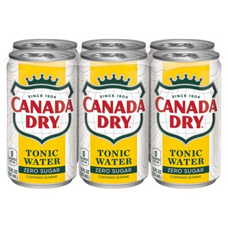 Canada Dry Zero Sugar Tonic Water, Mini Cans