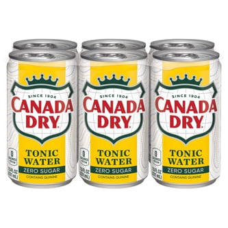 Canada Dry Zero Sugar Tonic Water, Mini Cans