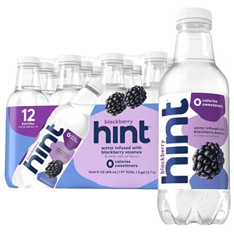 Hint Water, Blackberry, Plastic Bottles