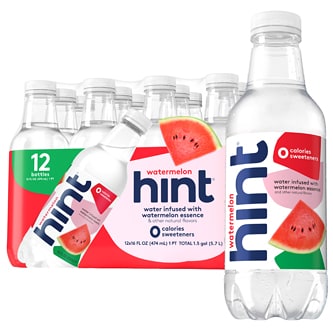 Hint Water, Watermelon, Plastic Bottles