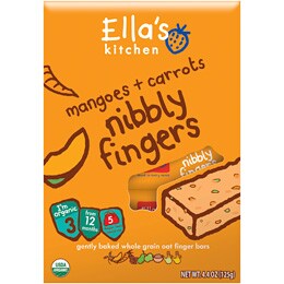 Order Ella S Kitchen Stage 3 Organic Nibbly Fingers Mangoes And Carrots Fast Delivery