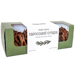 Lesley Stowe Raincoast Crisps, Rosemary Raisin and Pecan