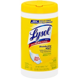 Lysol Disinfecting Wipes, Lemon and Lime Blossom Scent