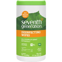 Seventh Generation Disinfecting Wipes, Lemongrass Citrus