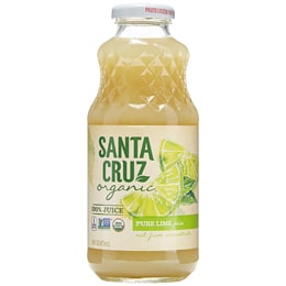 Santa Cruz Organic 100% Lime Juice, Glass Bottle