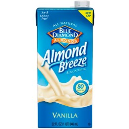 Blue Diamond Almond Breeze Almond Milk, Vanilla, Carton