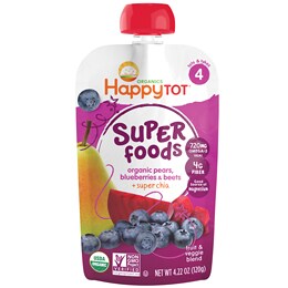 Happy Family Happy Tot Organic Mix, Blueberry, Pear and Beet