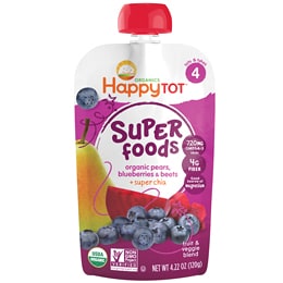 Happy Family Happy Tot Organic Mix, Blueberry, Pear and Beet