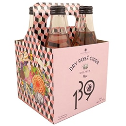 Wölffer Estate No. 139 Dry Rosé Cider, Glass Bottles