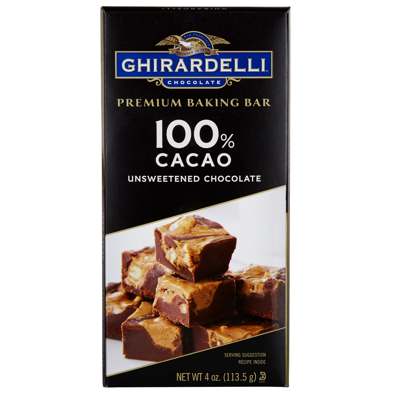 Ghirardelli Premium Baking Bar, 100% Cacao Unsweetened Chocolate