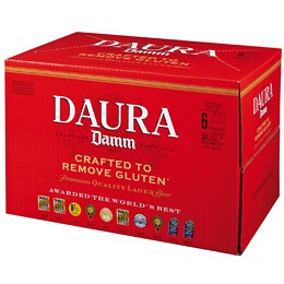 Estrella Damm Daura Gluten-Removed Lager, Glass Bottles
