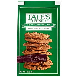 Tate's Bake Shop Cookies, Oatmeal Raisin