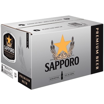 Sapporo Premium Lager, Glass Bottles