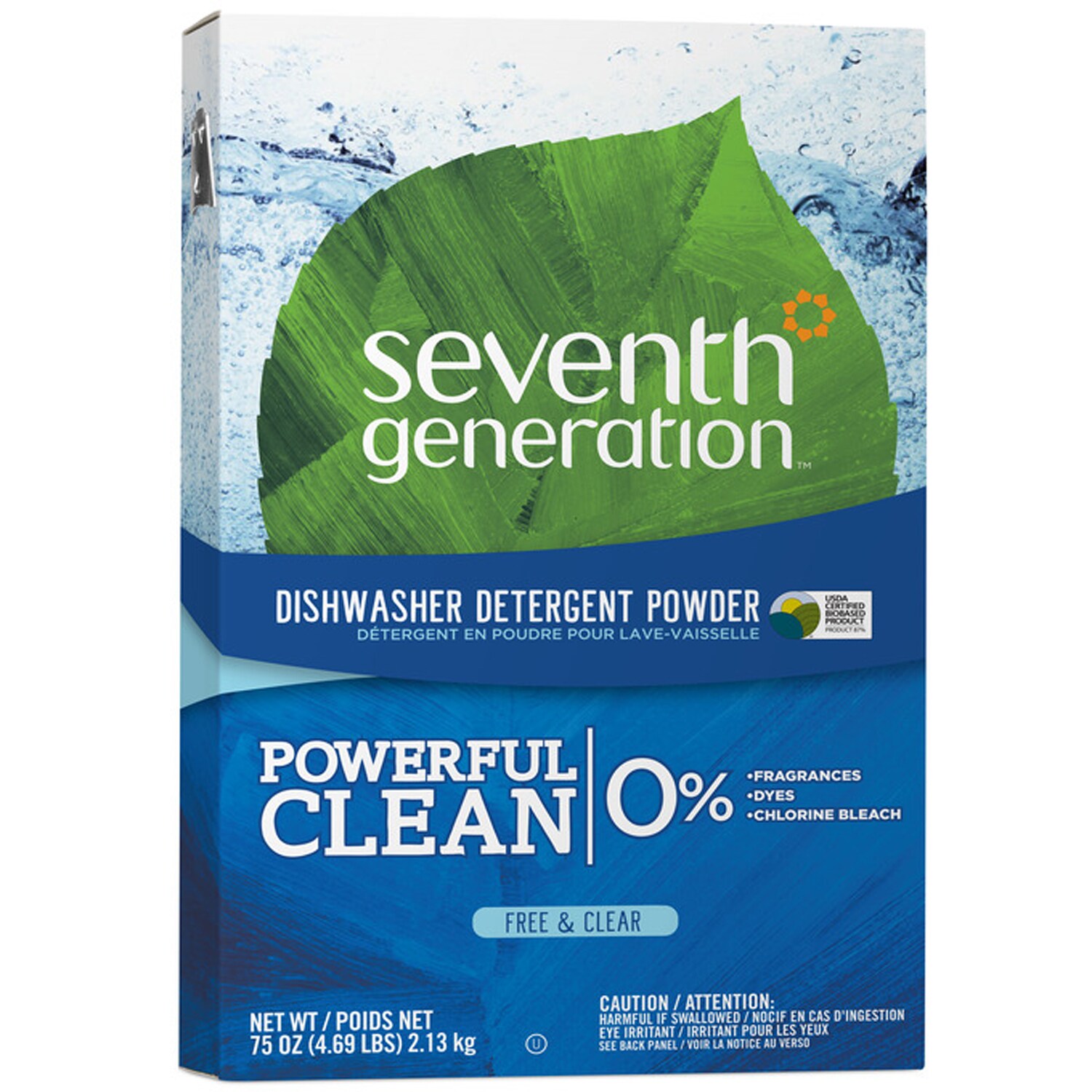 Seventh Generation Natural Automatic Dishwasher Detergent Powder, Free and Clear