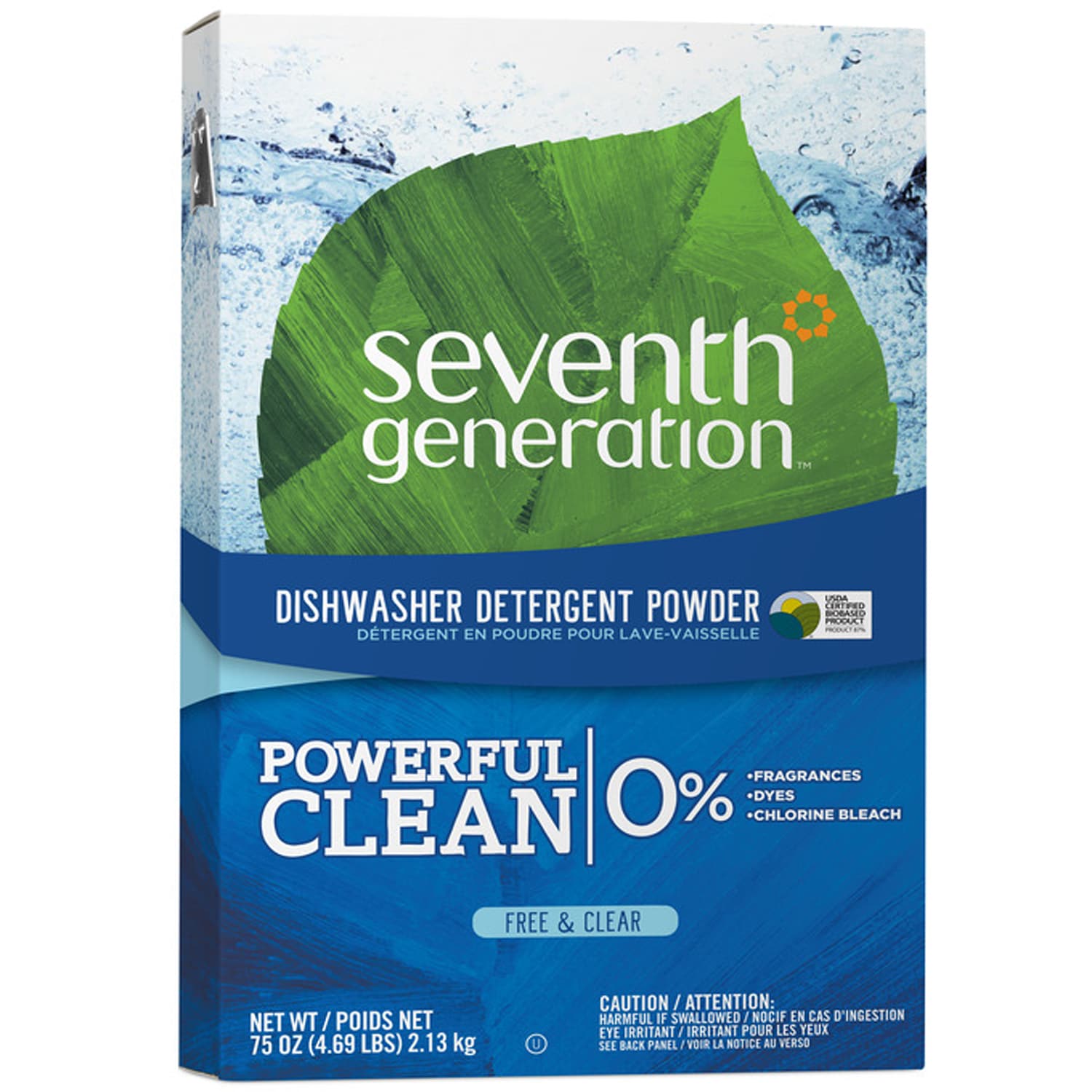 Seventh Generation Natural Automatic Dishwasher Detergent Powder, Free and Clear
