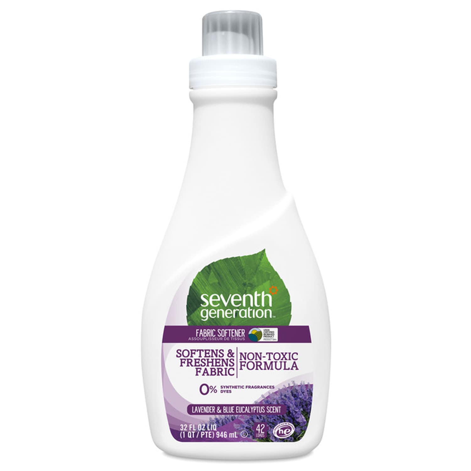 Seventh Generation Natural Liquid Fabric Softener, Blue Eucalyptus and Lavender
