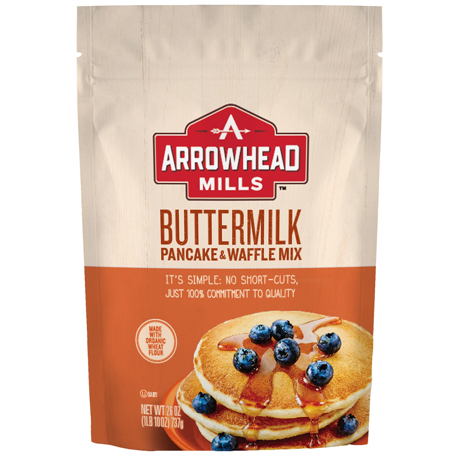 Arrowhead Mills Natural Buttermilk Pancake and Waffle Mix