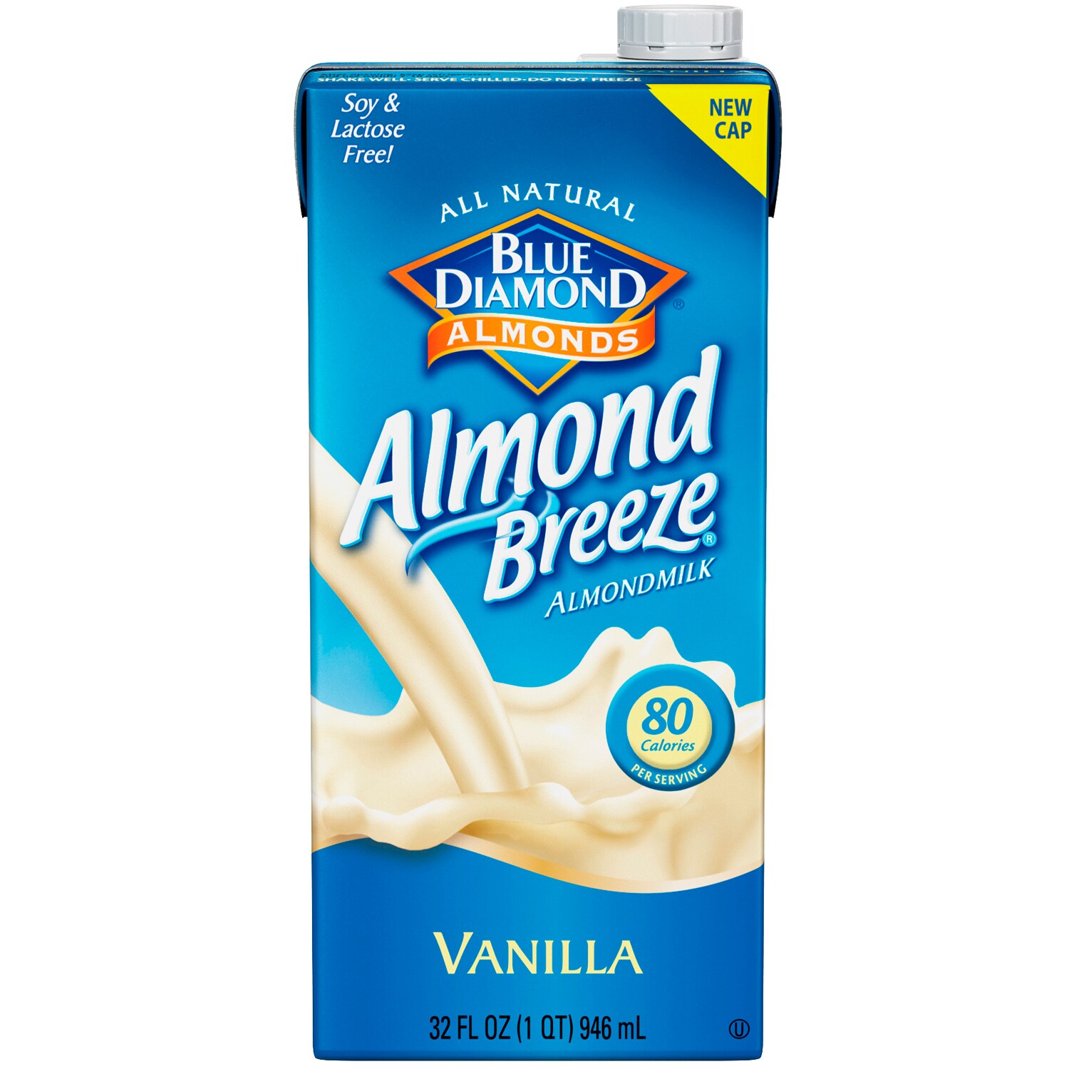 Blue Diamond Almond Breeze Almond Milk, Vanilla, Carton